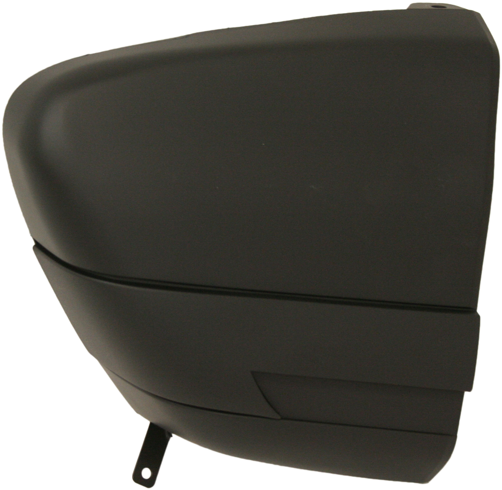 Primed (Ready to Paint) Rear Bumper End Extension Bar for 1994-1997 GMC Sonoma, Left (Driver) Side, with Side Moldings, Fleetside, Replacement