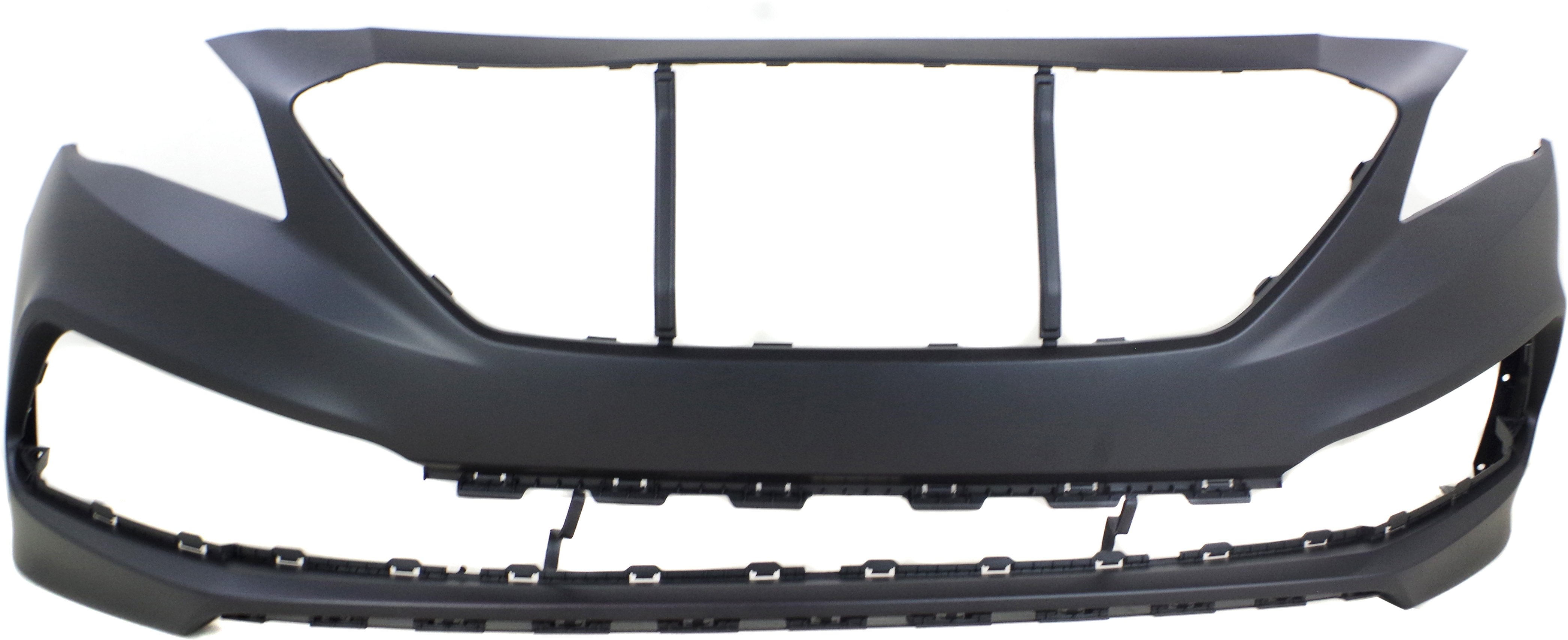 Front Bumper Cover for Hyundai Sonata 2015-2017, Primed (Ready to Paint), Sport Type, Excludes Hybrid Model, Replacement