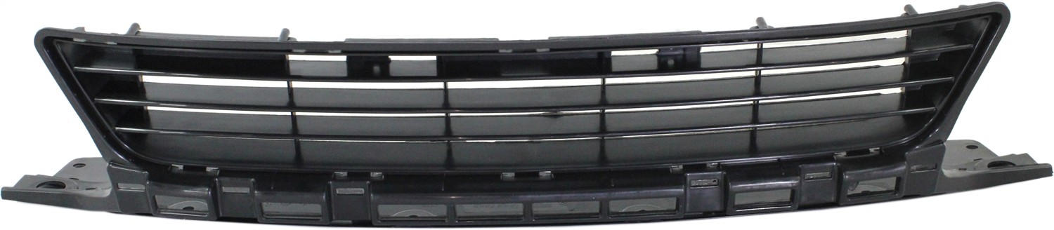 Front Bumper Grille Center for Honda Civic Coupe 2009-2011, Textured Black, Replacement