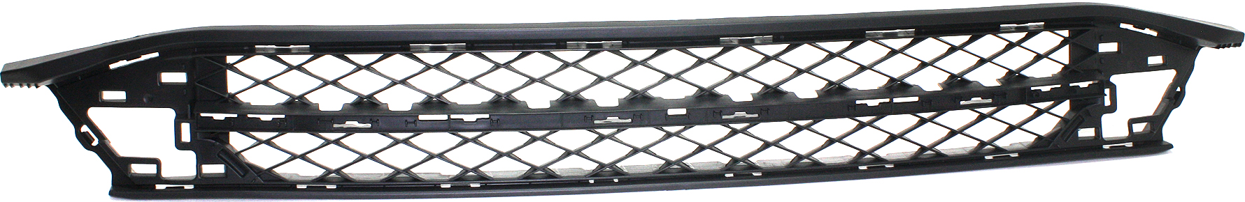 Front Bumper Grille for Honda Odyssey 2014-2017, Mesh Design, Textured Dark Gray, Replacement