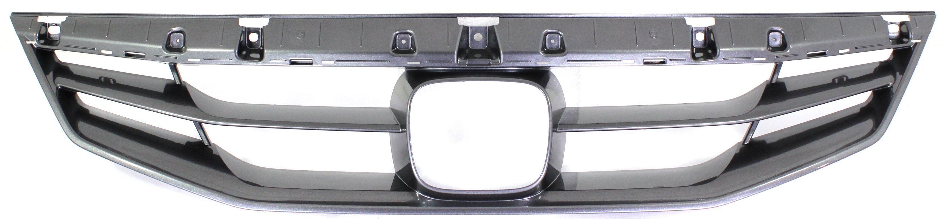 Grille for 2011-2012 Honda Accord, Painted Gray Shell and Insert, Coupe, Replacement