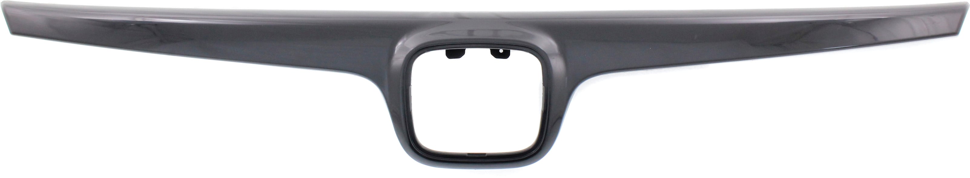 Upper Grille Molding for Honda Civic Sedan 2007-2008, Black, 2.0L Engine, Replacement