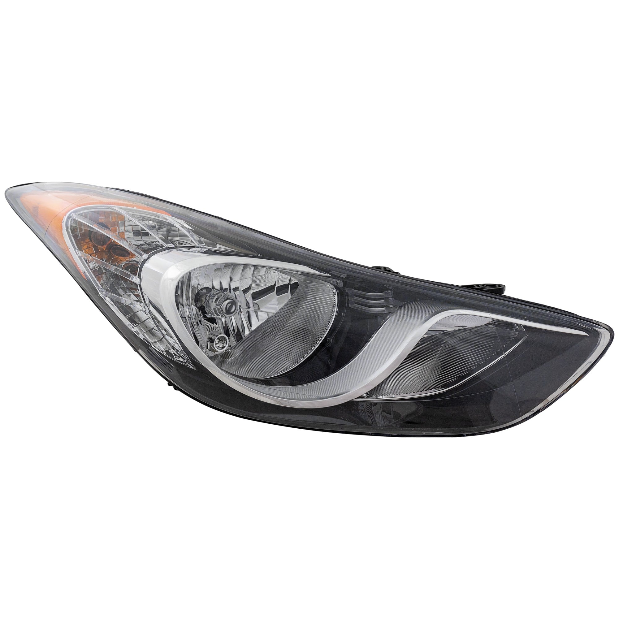 Headlight Assembly for Hyundai Elantra Sedan, USA Built Vehicle, Right (Passenger), Halogen, for 2011-2013, Replacement