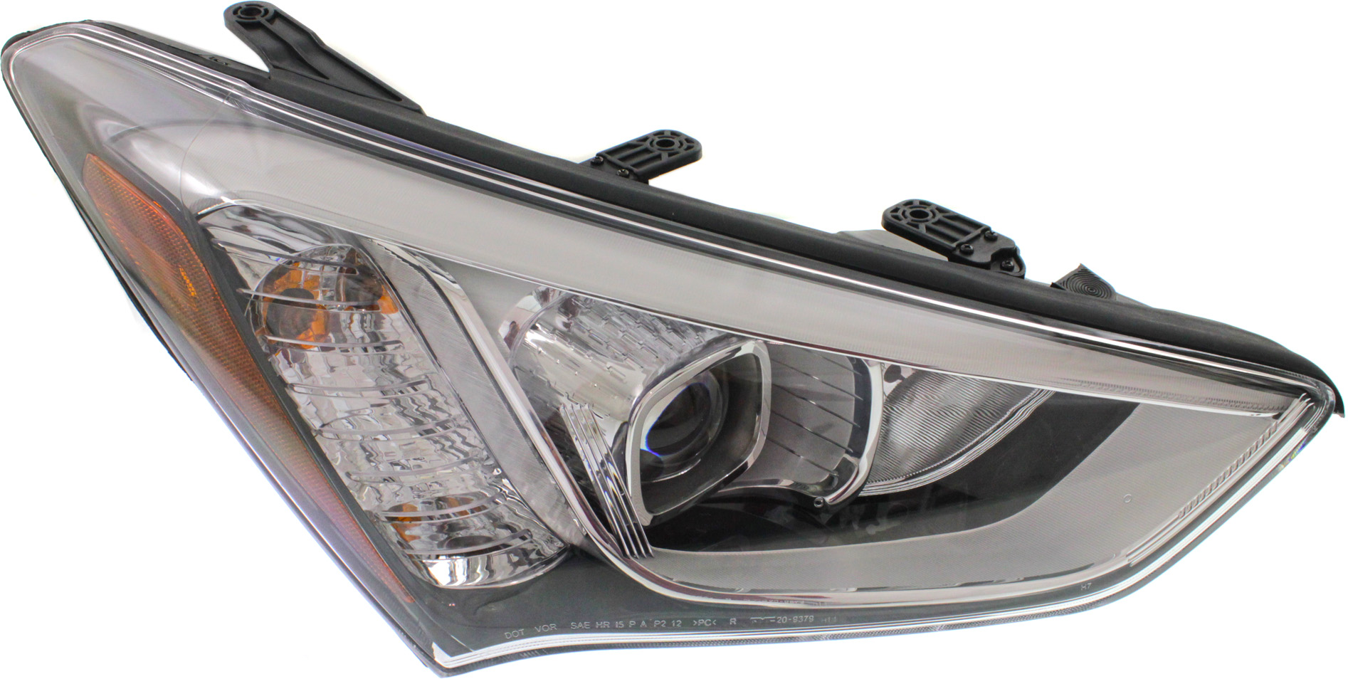 Headlight Assembly for Hyundai Santa Fe Sport 2013-2016, Right (Passenger), Halogen, Replacement