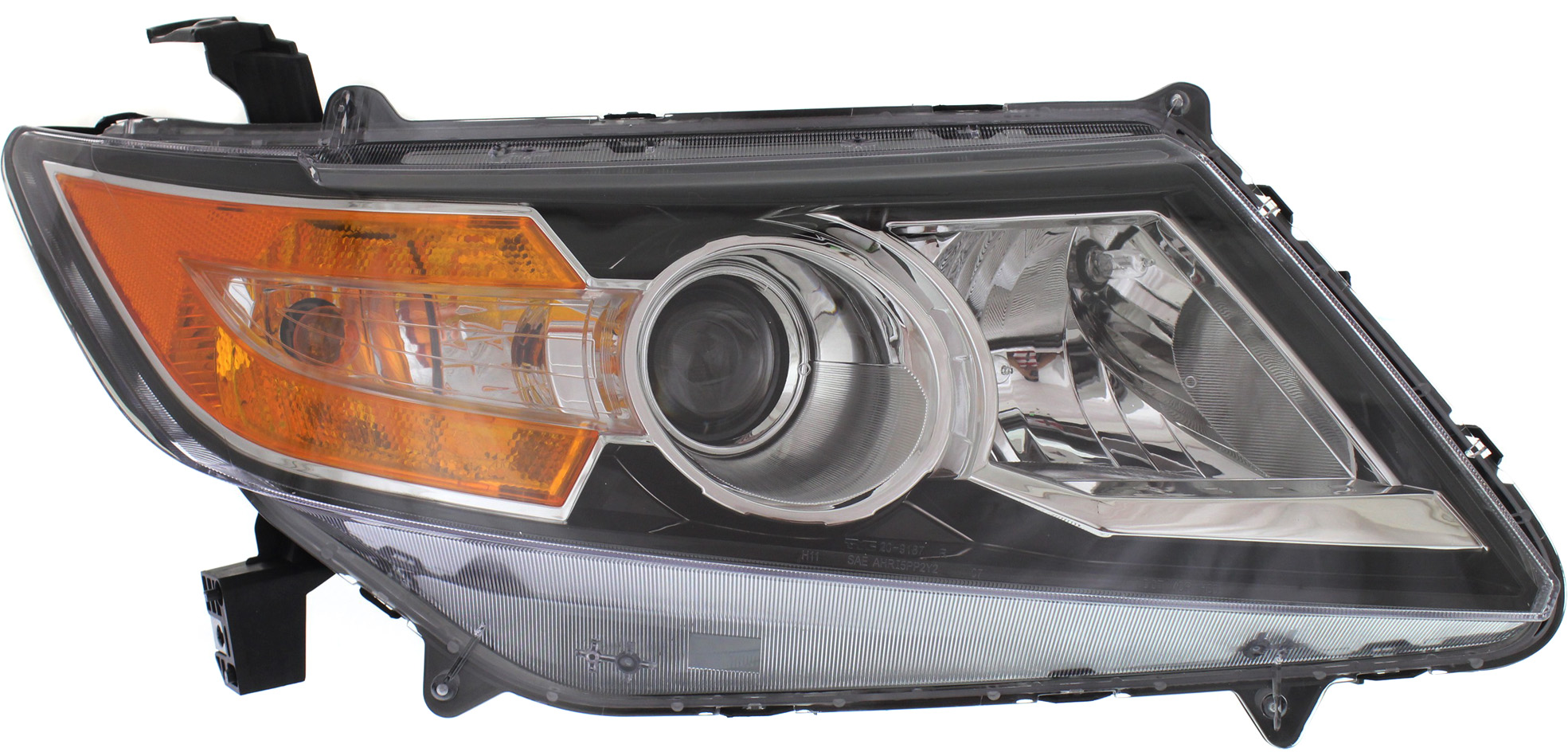 Headlight Assembly for Honda Odyssey 2014-2017, Right (Passenger) Side, Halogen, Replacement