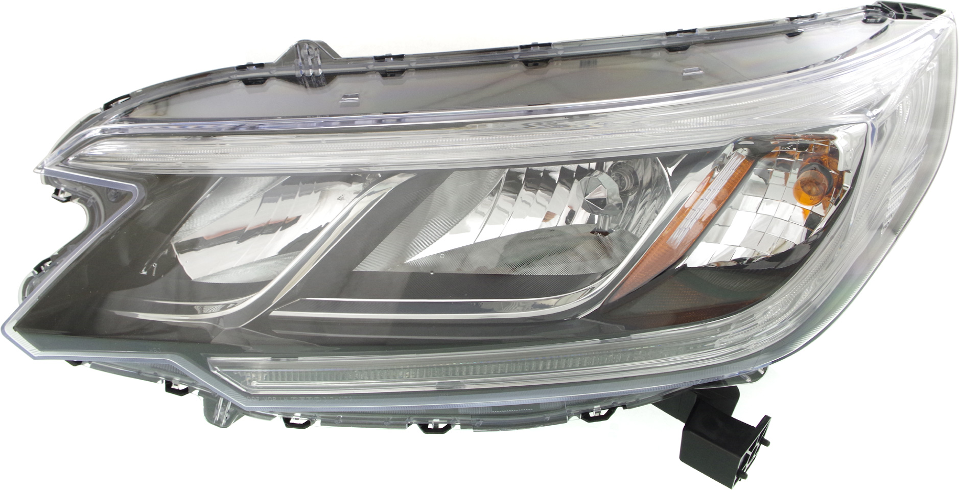 Headlight Assembly for Honda CR-V 2015-2016, Left (Driver) Side, Halogen with LED Daytime Running Light, Excludes LX/Touring Models, Replacement