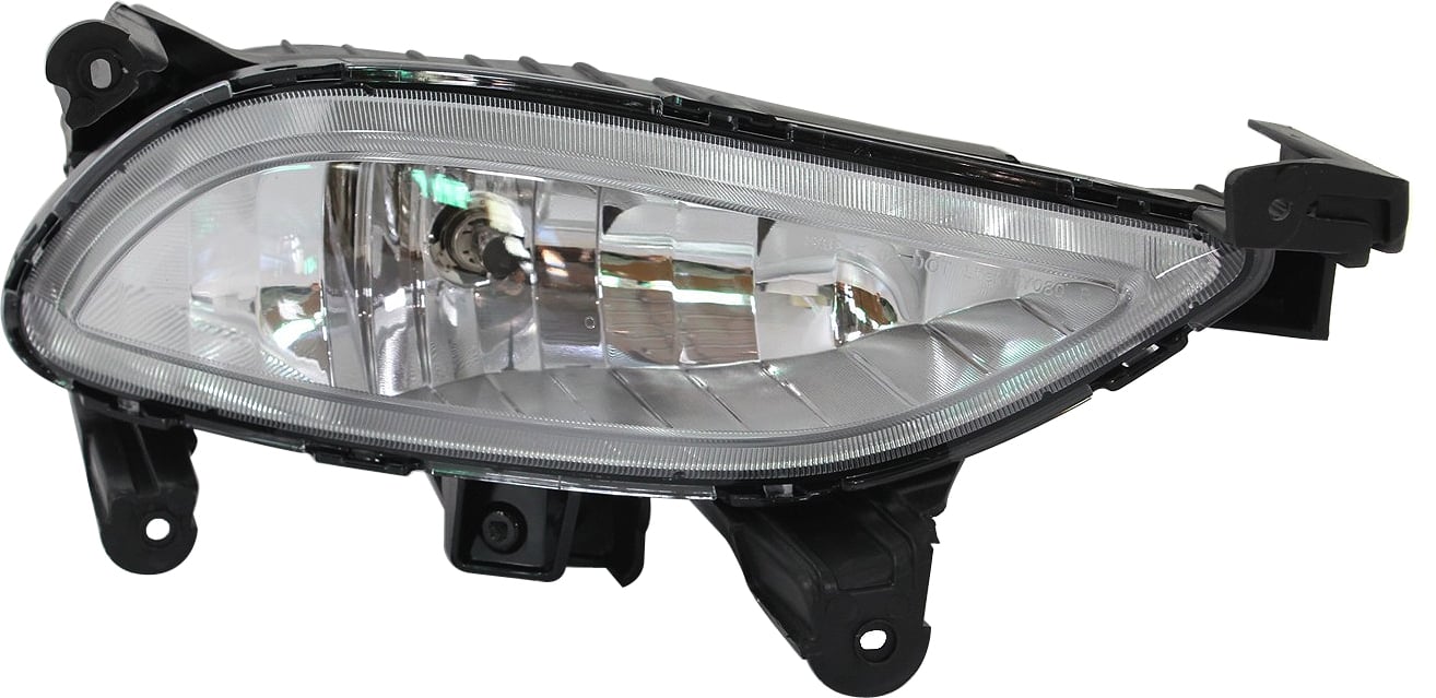 Front Fog Light Assembly for Hyundai Sonata 2011-2013, Right (Passenger), Excludes Hybrid Models, Replacement