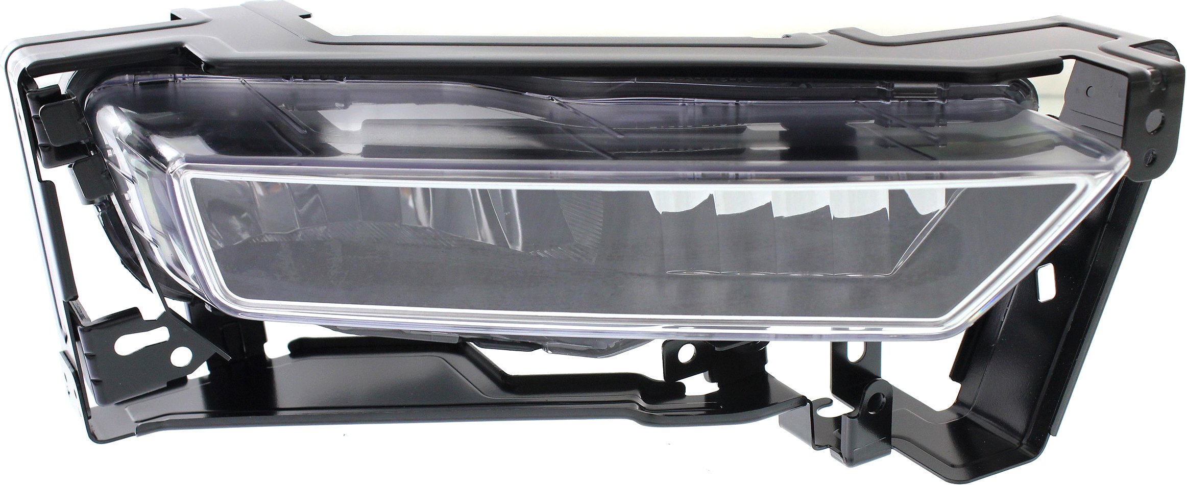 Front Fog Light Assembly for Honda Accord 2013-2015, Right (Passenger) Side, with Chrome Bezel Border, Excluding Hybrid Model, Sedan, Replacement (CAPA Certified)
