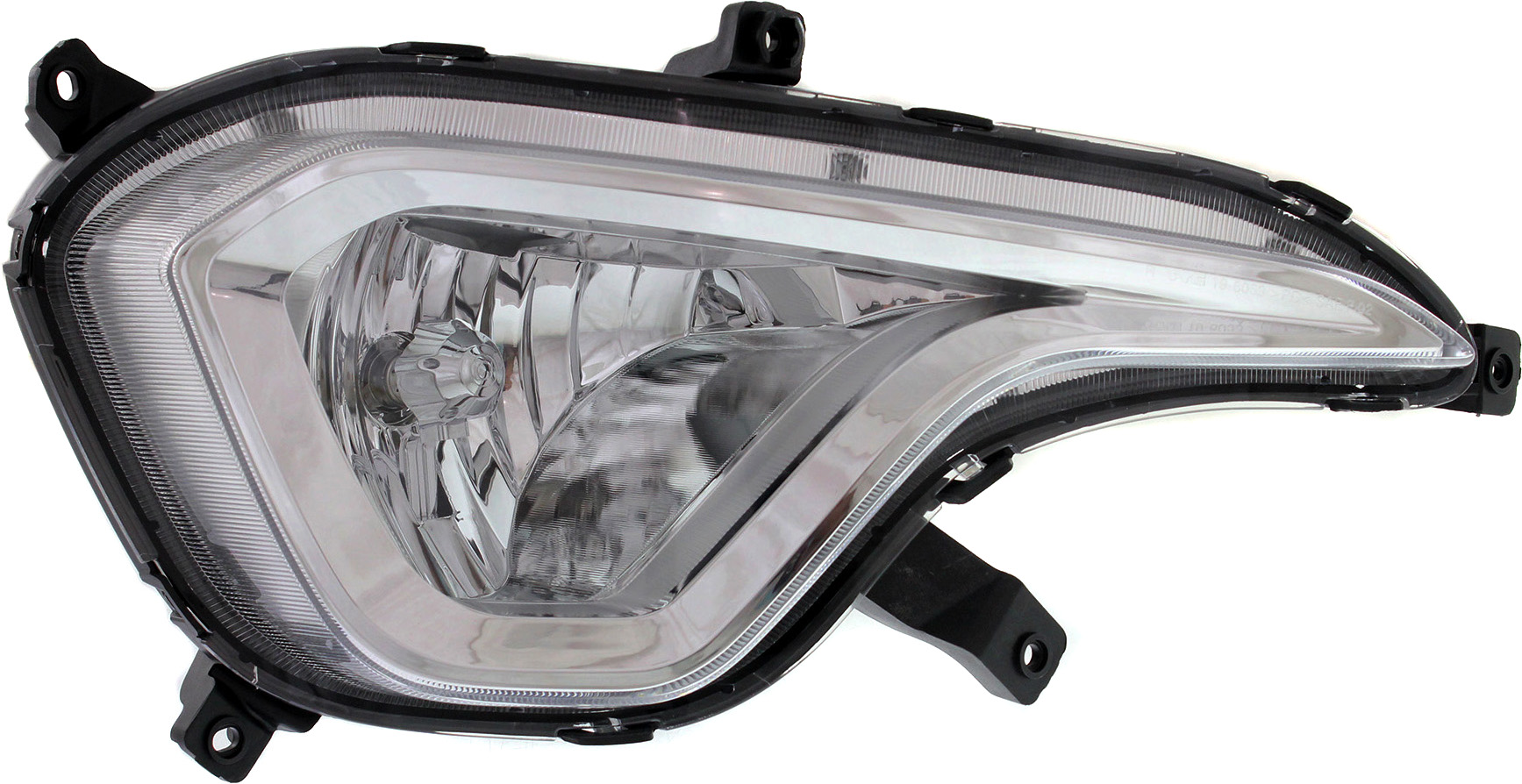 Front Fog Light Assembly for Hyundai Santa Fe 2013-2016, Right (Passenger) Side, Replacement
