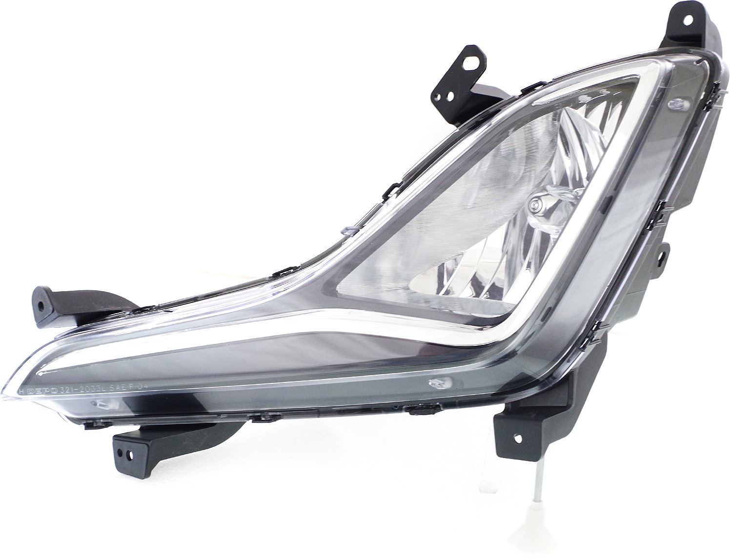 Front Fog Light Assembly for Hyundai Elantra Sedan, 2014-2016, Left (Driver), Replacement