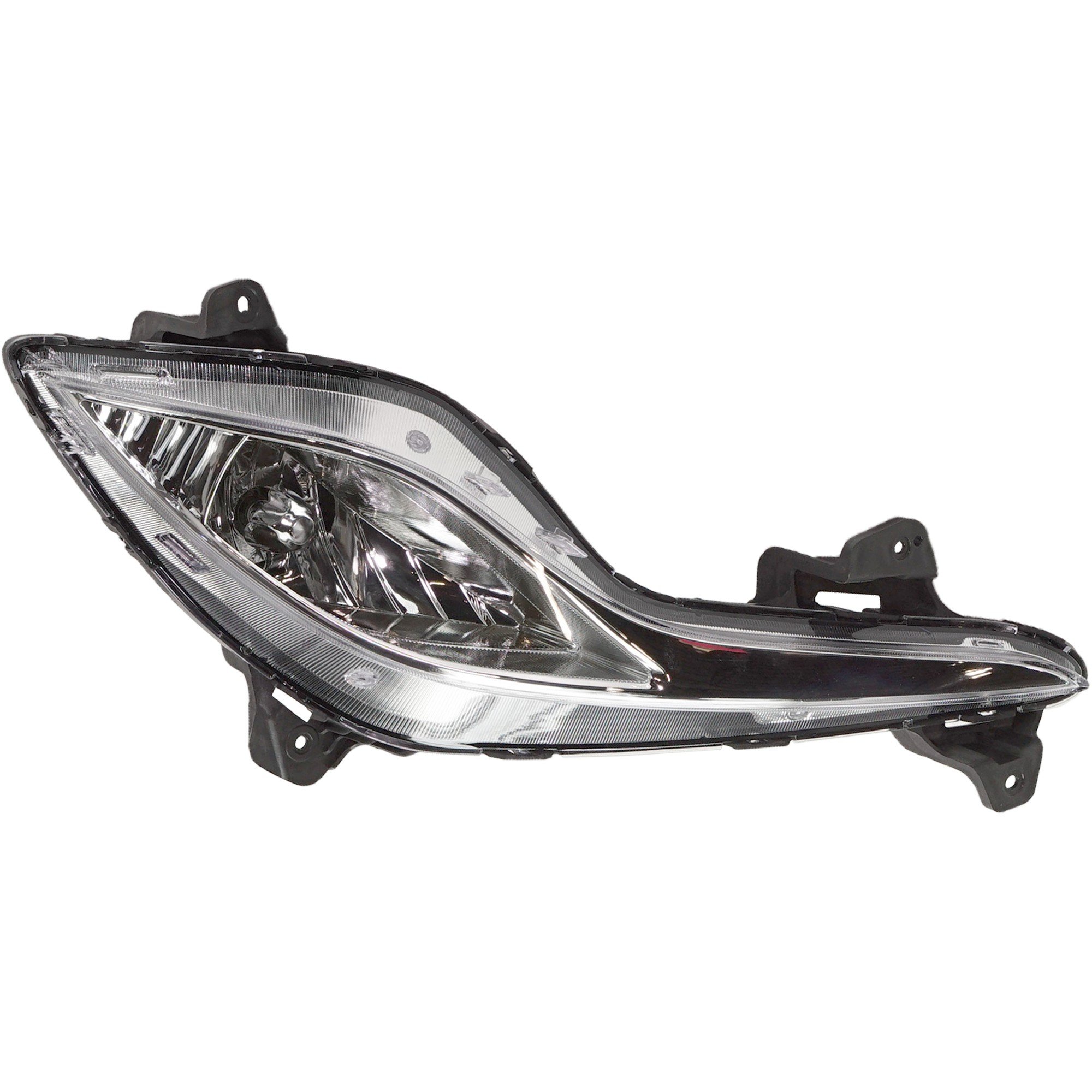Front Fog Light Assembly for Hyundai Sonata Hybrid Model, Right (Passenger) Side, 2011-2015, Replacement (CAPA Certified)