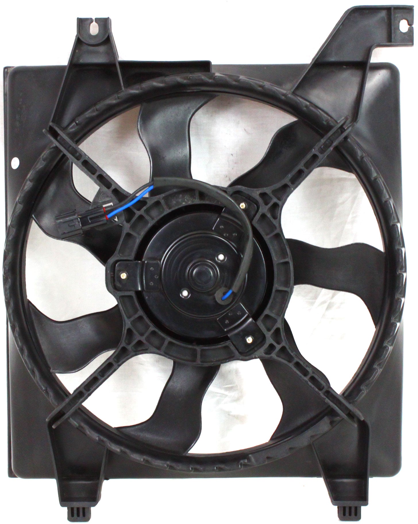 Radiator Fan Assembly for Hyundai Accent 2007-2011, Without Auto Cruise, Fits Hatchback 2007-2008/Sedan, Replacement