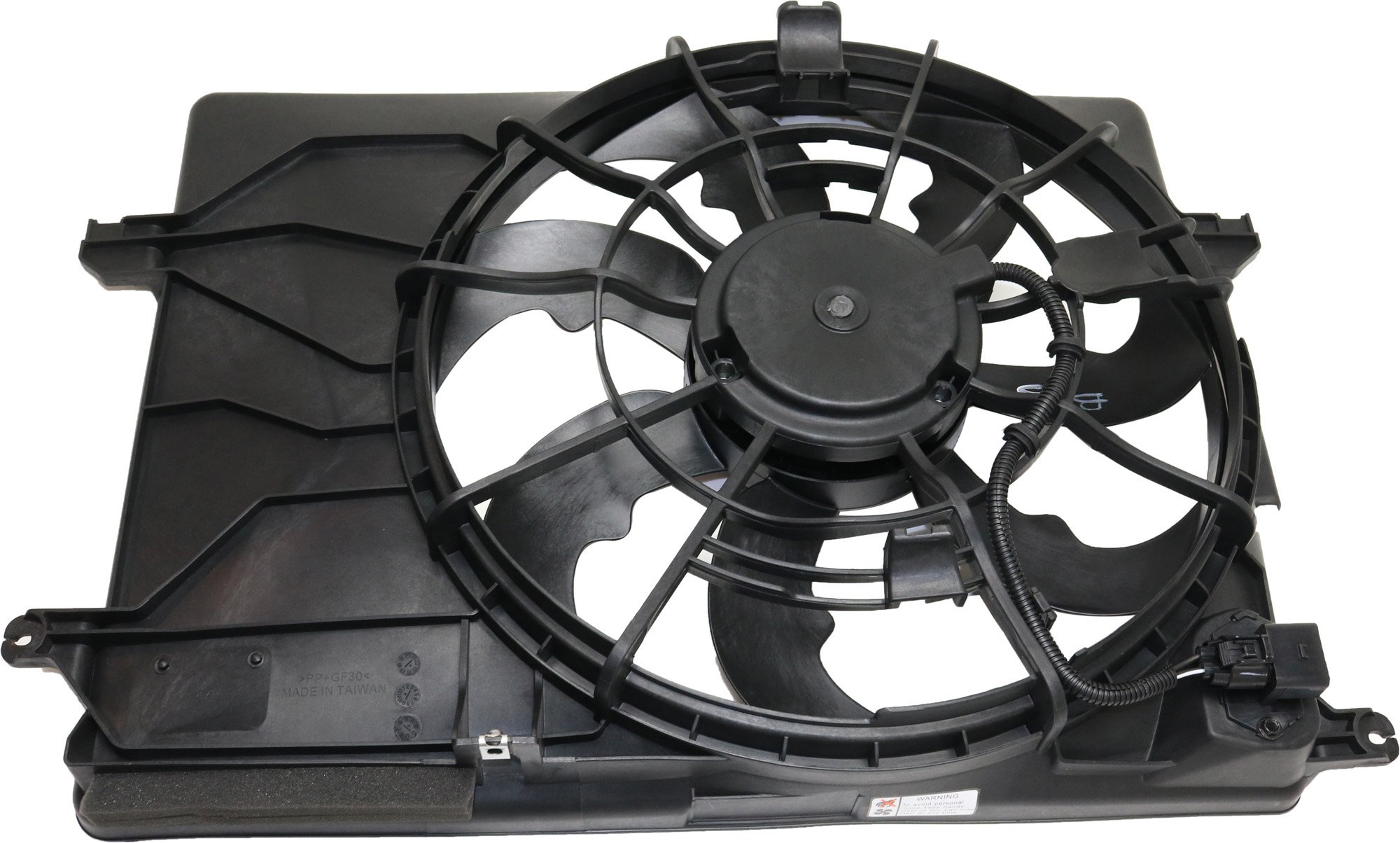 Radiator Fan Assembly for Hyundai Tucson 2014-2015/Kia Sportage 2014-2016, Fits Sportage 2.4L/Tucson 2.0/2.4L, Includes Resistor, Replacement