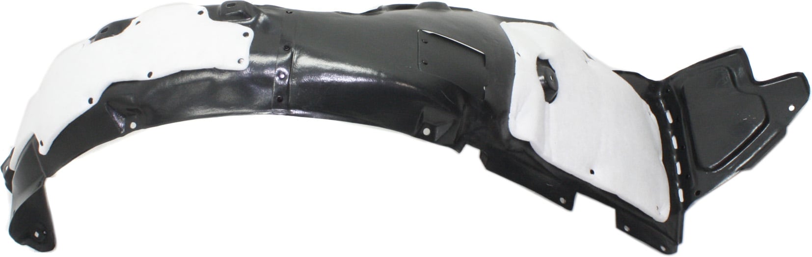 Front Fender Liner for Hyundai Sonata 2014, Right (Passenger) Side, Excluding Hybrid Model, Plastic, Injection Formed, Replacement