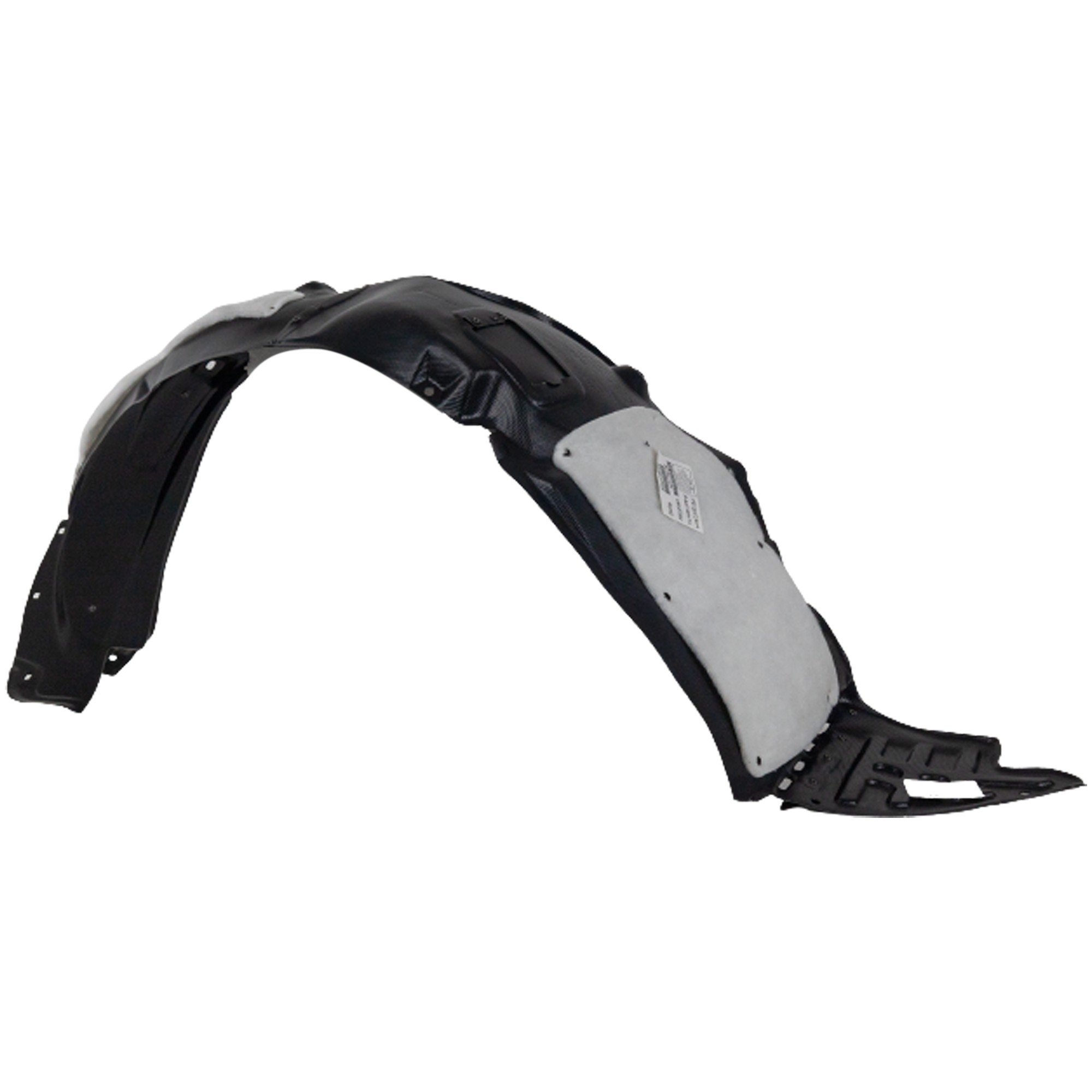 Front Fender Liner for Hyundai Sonata 2012-2013 SE Model, Right (Passenger) Side, Vacuum Form, with Sport Suspension, Replacement