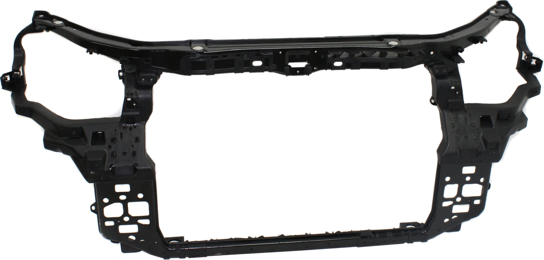Radiator Support for 2010-2012 Hyundai Santa Fe, Constructed from Plastic with Steel, Replacement