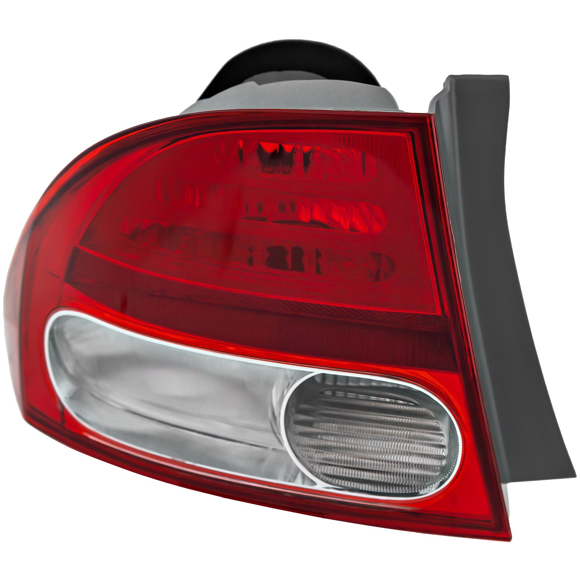 Tail Light for Honda Civic Sedan 2009-2011, Left (Driver) Side, Outer, Lens and Housing, Replacement