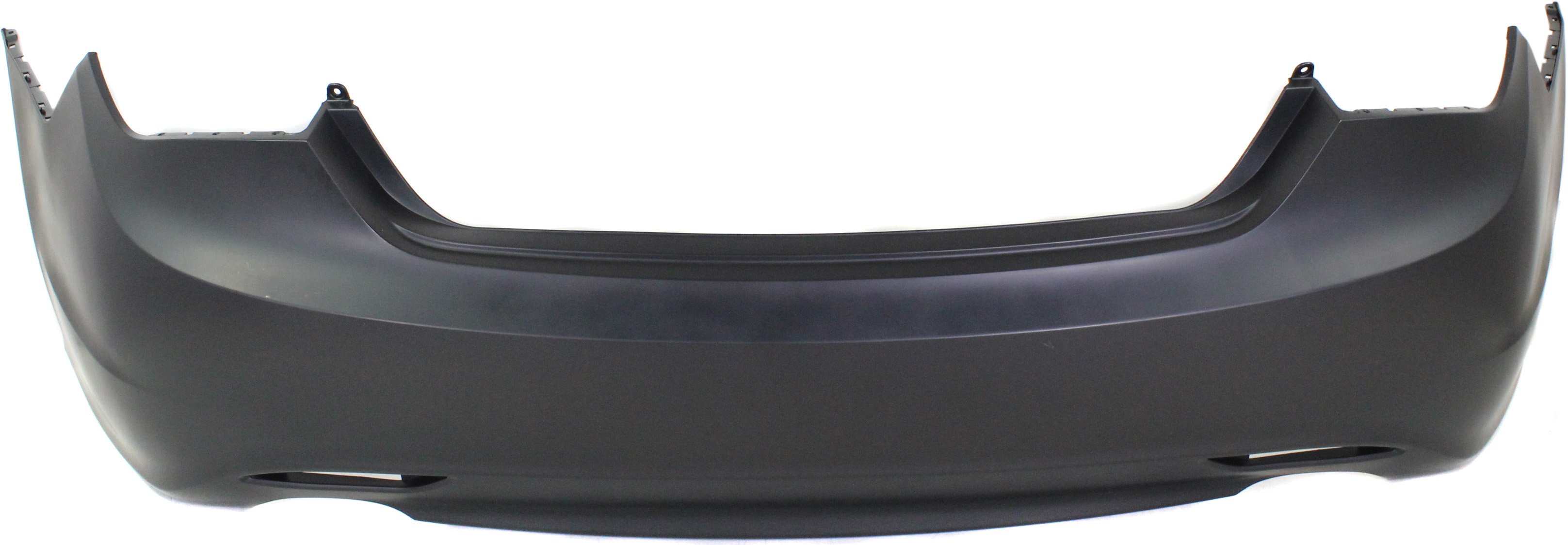 Rear Bumper Cover for 2011-2013 Sonata, Primed (Ready to Paint), with Dual Exhaust Holes, Excluding Hybrid Model, Replacement