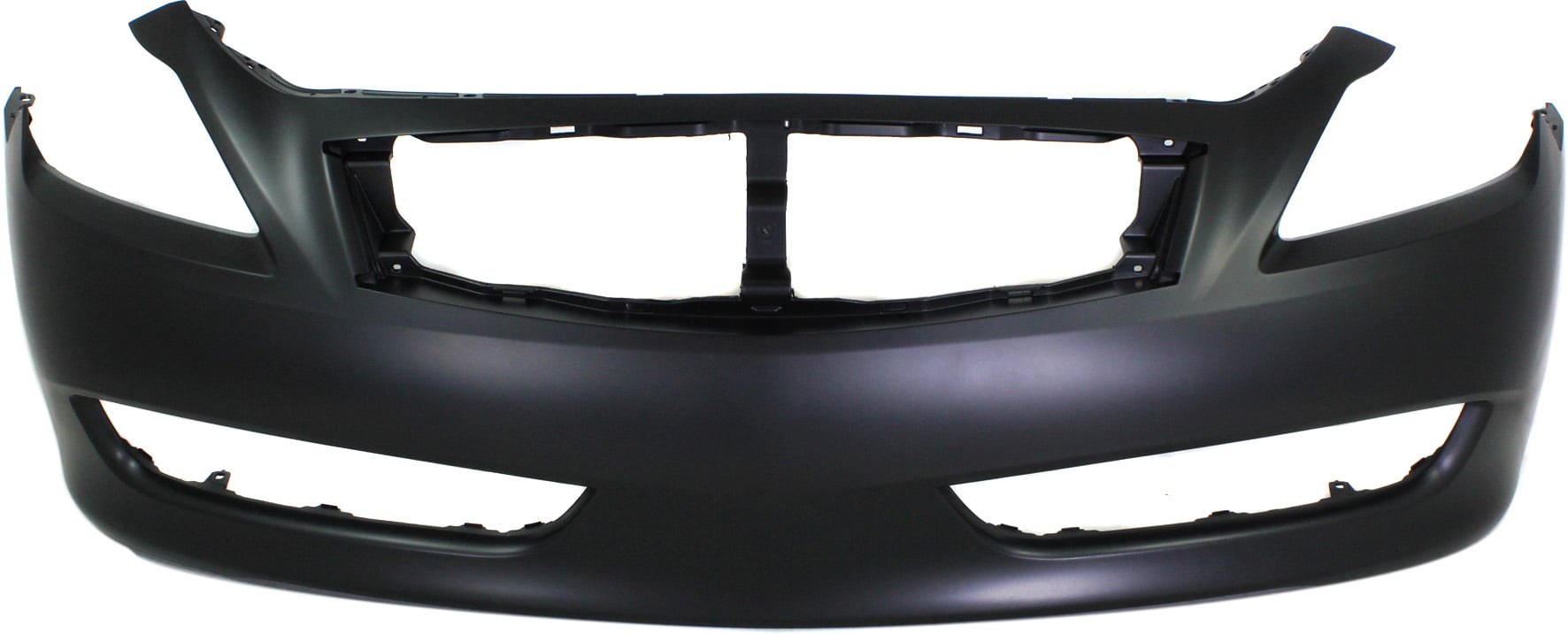 Front Bumper Cover for Infiniti G37 2008-2010, Primed (Ready to Paint), Suitable for Base Model and Convertible (2009 Only), Coupe without Sport Package (CAPA Certified)