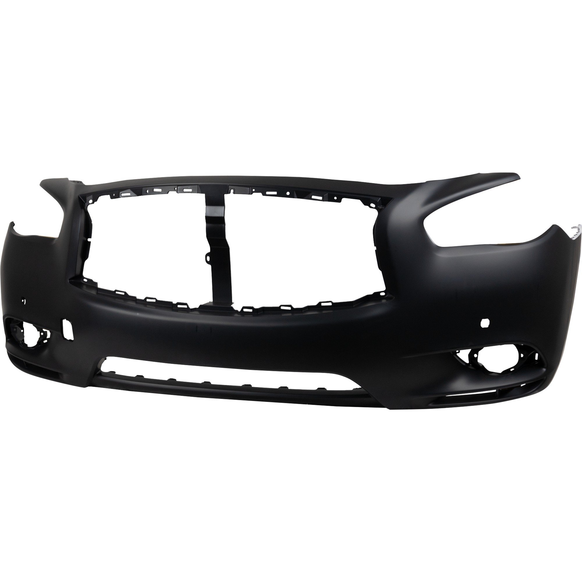 Front Bumper Cover for Infiniti JX35 2013, QX60 2014-2015, Primed (Ready to Paint), with Premium Package and Object Sensor Holes, Replacement