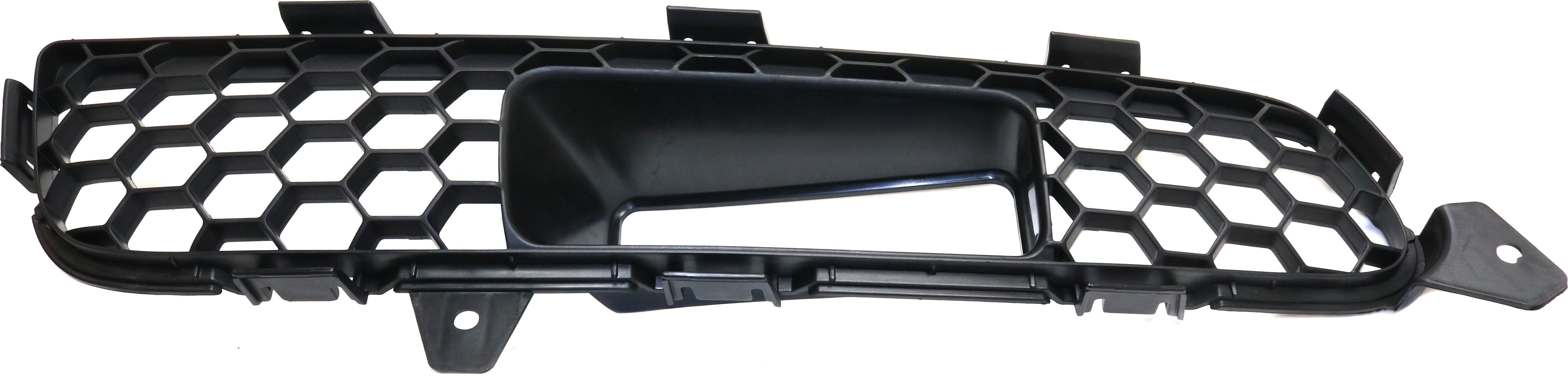 Front Bumper Grille Left (Driver) for INFINITI EX35/EX37/QX50 (2008-2015), Textured Black Plastic, with Technology Package and Intelligent Cruise Control, Cover Finisher, Replacement