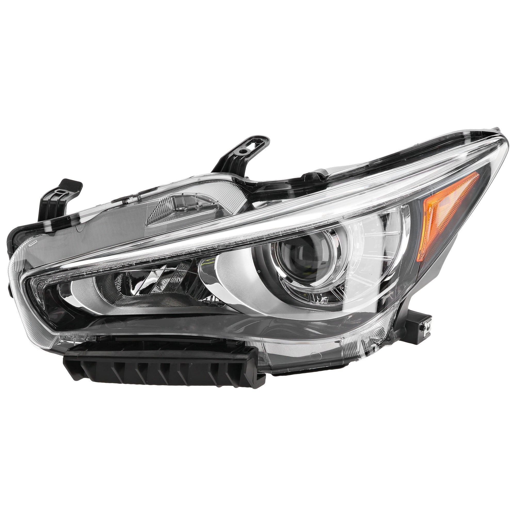 Headlight Assembly for Infiniti Q50 2014-2017, Left (Driver), Without Adaptive Headlights, Replacement