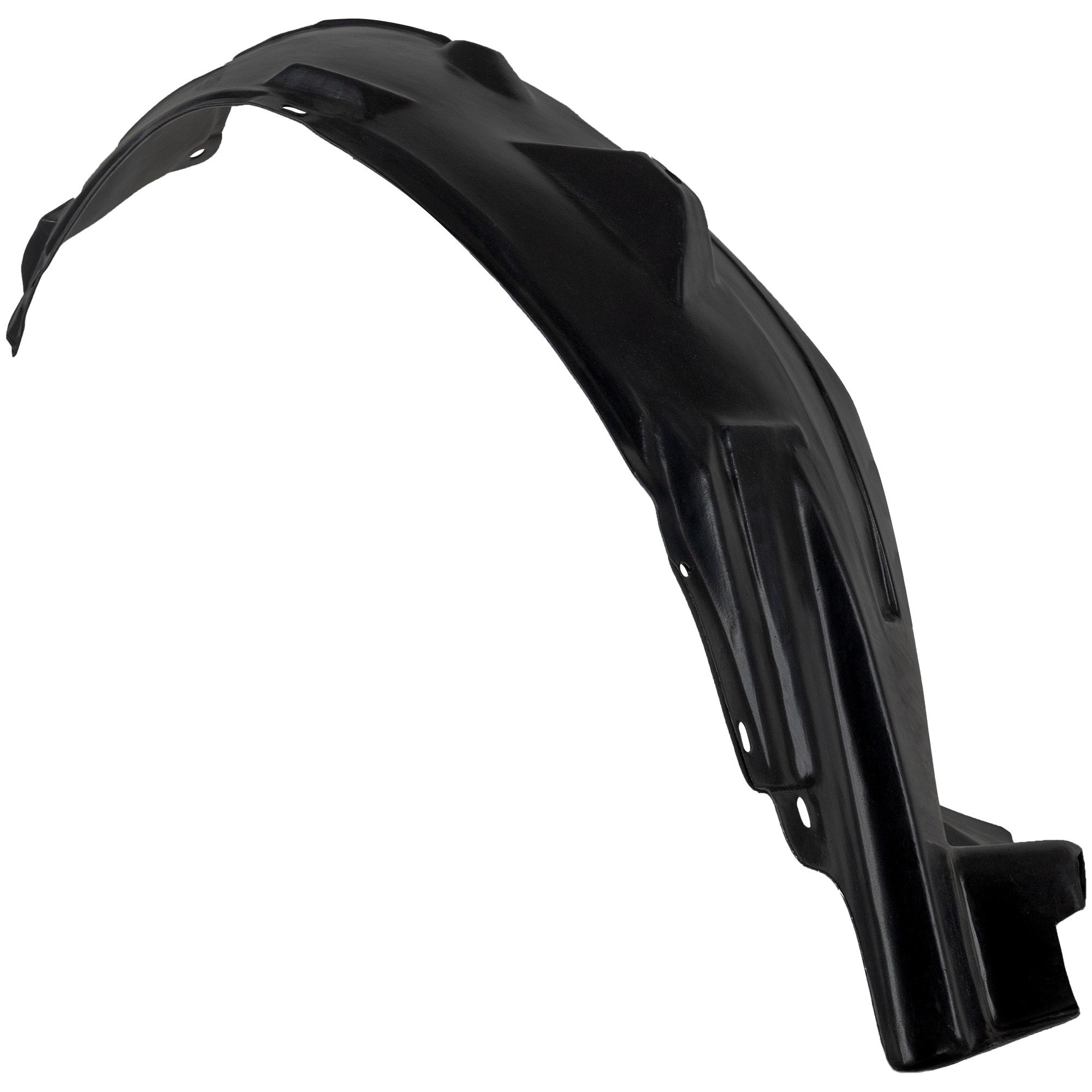 Front Fender Liner Left (Driver) for Infiniti G37 2008-2013, Rear Section, Convertible with Premium Package, Coupe, Automatic Transmission, Replacement