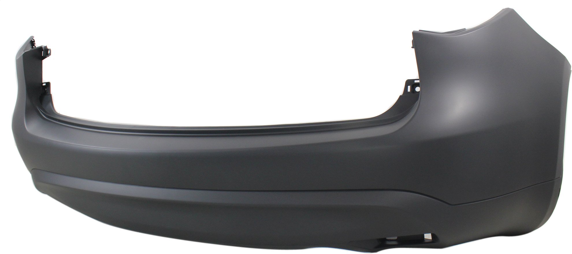 Rear Bumper Cover for Infiniti FX35/FX37 (2009-2013), QX70 (2014-2017), Primed (Ready to Paint), without Premium Package, without Parking Aid Sensor Holes, Replacement (CAPA Certified)
