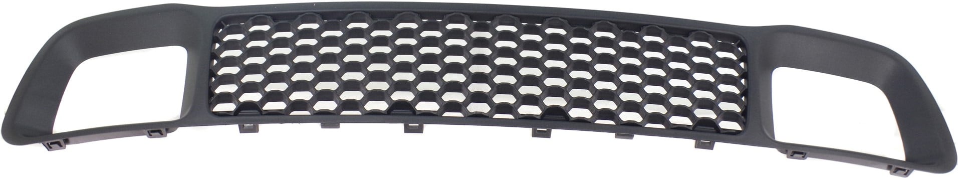 Front Bumper Grille for Jeep Grand Cherokee 2014-2016, Lower, Black, Without Adaptive Cruise Control / Tow Hook Holes, for Laredo/Limited/Overland/Summit Models, Replacement (CAPA Certified)