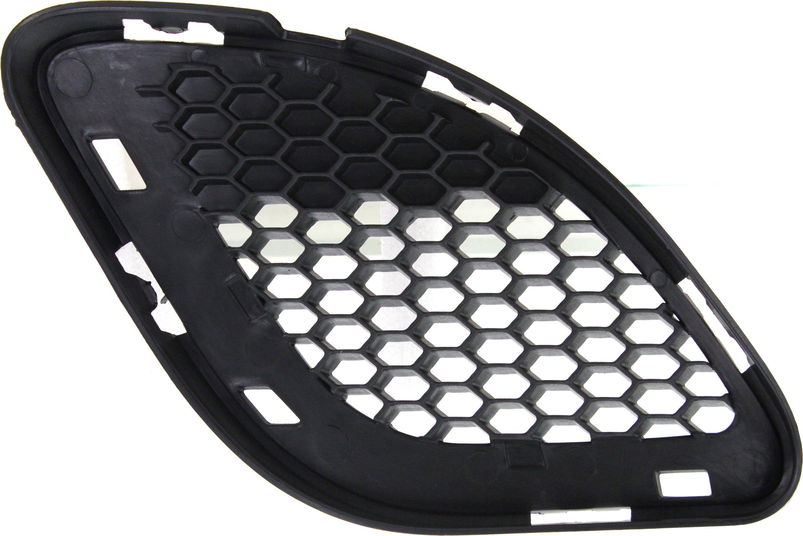Front Bumper Grille for 2012-2013 Jeep Grand Cherokee, Left (Driver), Outer, Textured Black, SRT-8 Model, Replacement