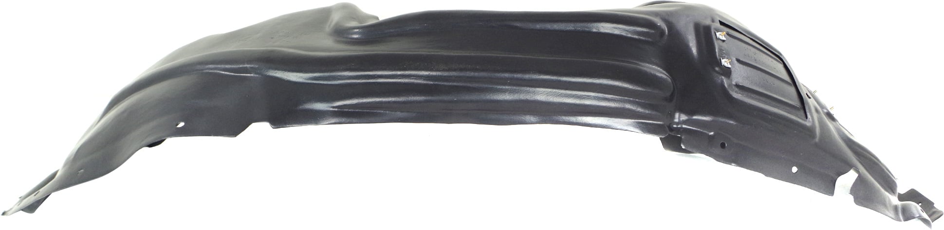 Front Fender Liner for Jeep Cherokee 2014-2018 Right (Passenger), Plastic, Vacuum Form, Chrome Trim, Without Off Road Package, Replacement