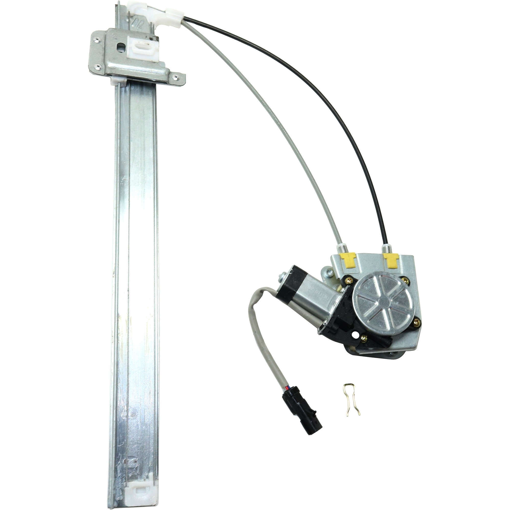 Rear Window Regulator for 2002-2006 Jeep Liberty, Right (Passenger), Power Operated, with Motor, Ball Stud Style, with Spring Clip, Up to 11-10-2005, Replacement