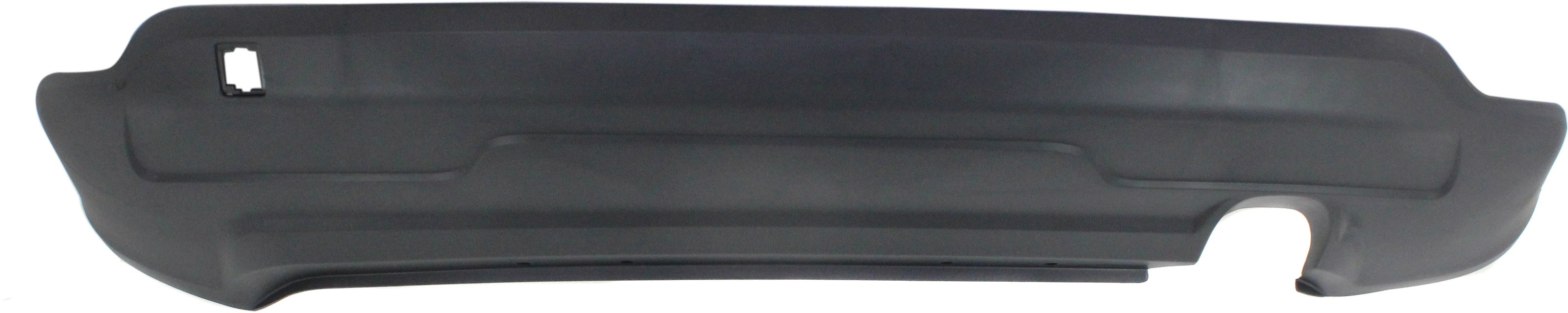 Rear Bumper Cover for Jeep Compass 2011-2017, Lower Fascia, Textured Finish, Without Tow Hook Holes, With Tow Bracket Holes, Replacement