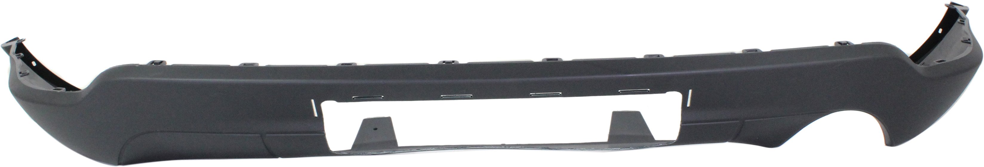 Lower Rear Bumper Cover for 2011-2022 Jeep Grand Cherokee, Textured, Excluding SRT/Summit/Trailhawk Model, with Towing Package, Single Exhaust Hole, Replacement (CAPA Certified)