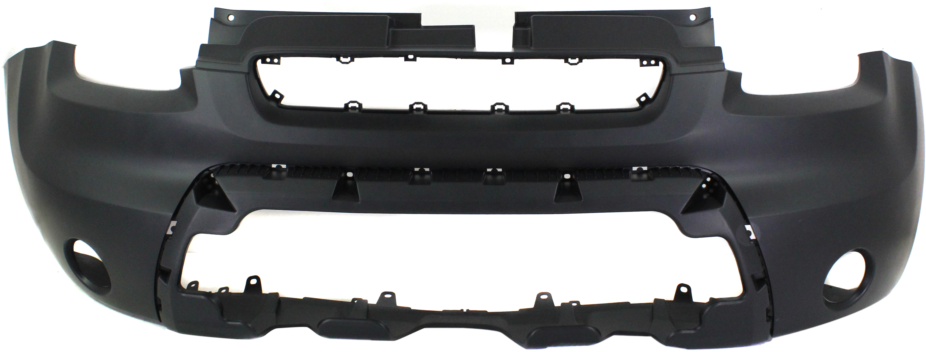 Front Bumper Cover for Kia SOUL 2010-2011, Center, Primed (Ready to Paint), 2-Piece, Type A, Replacement (CAPA Certified)