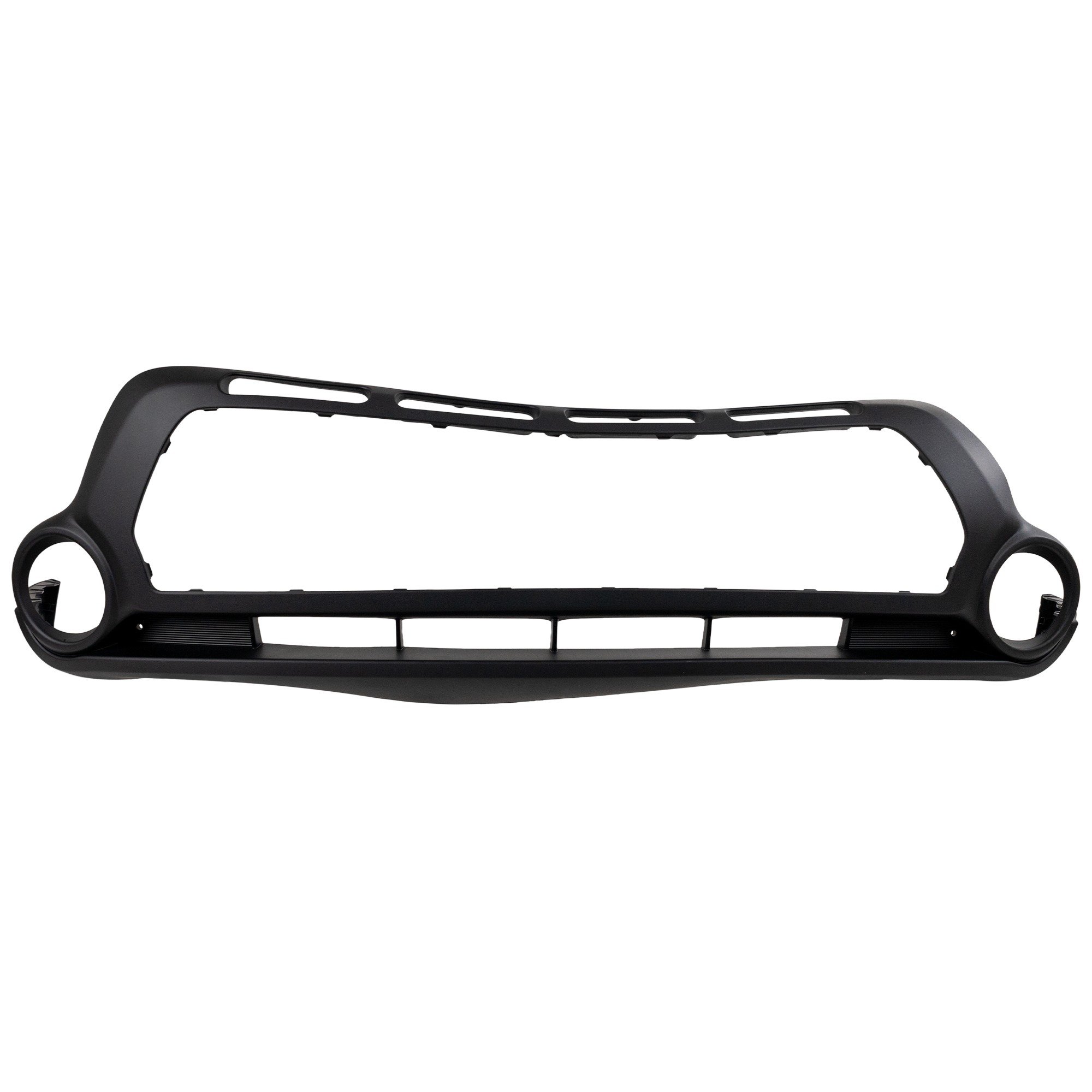Front Bumper Cover for Kia SOUL 2014-2016, Lower, Textured Black with Two Tone Paint, 1-Piece Type Bumper, Replacement