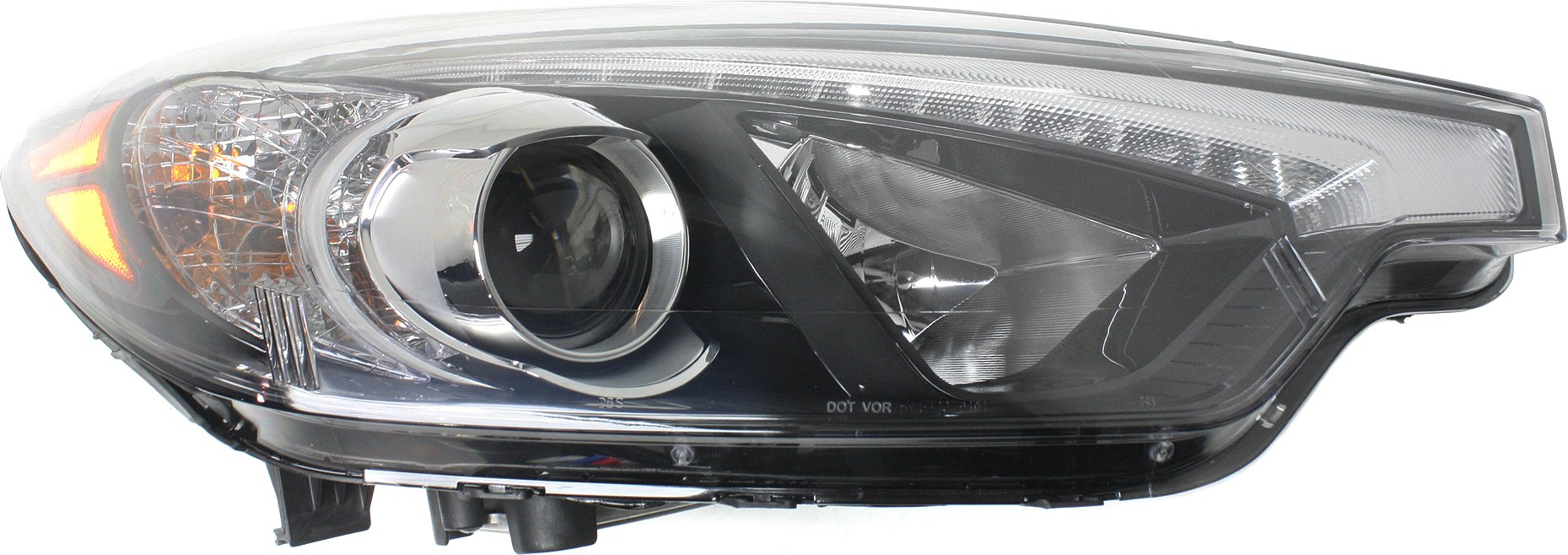 Headlight Assembly for Kia Forte, Forte Koup, Forte5 2014-2015, Right (Passenger) HID/Xenon with HID Kit, up to 10-17-2014 , Replacement