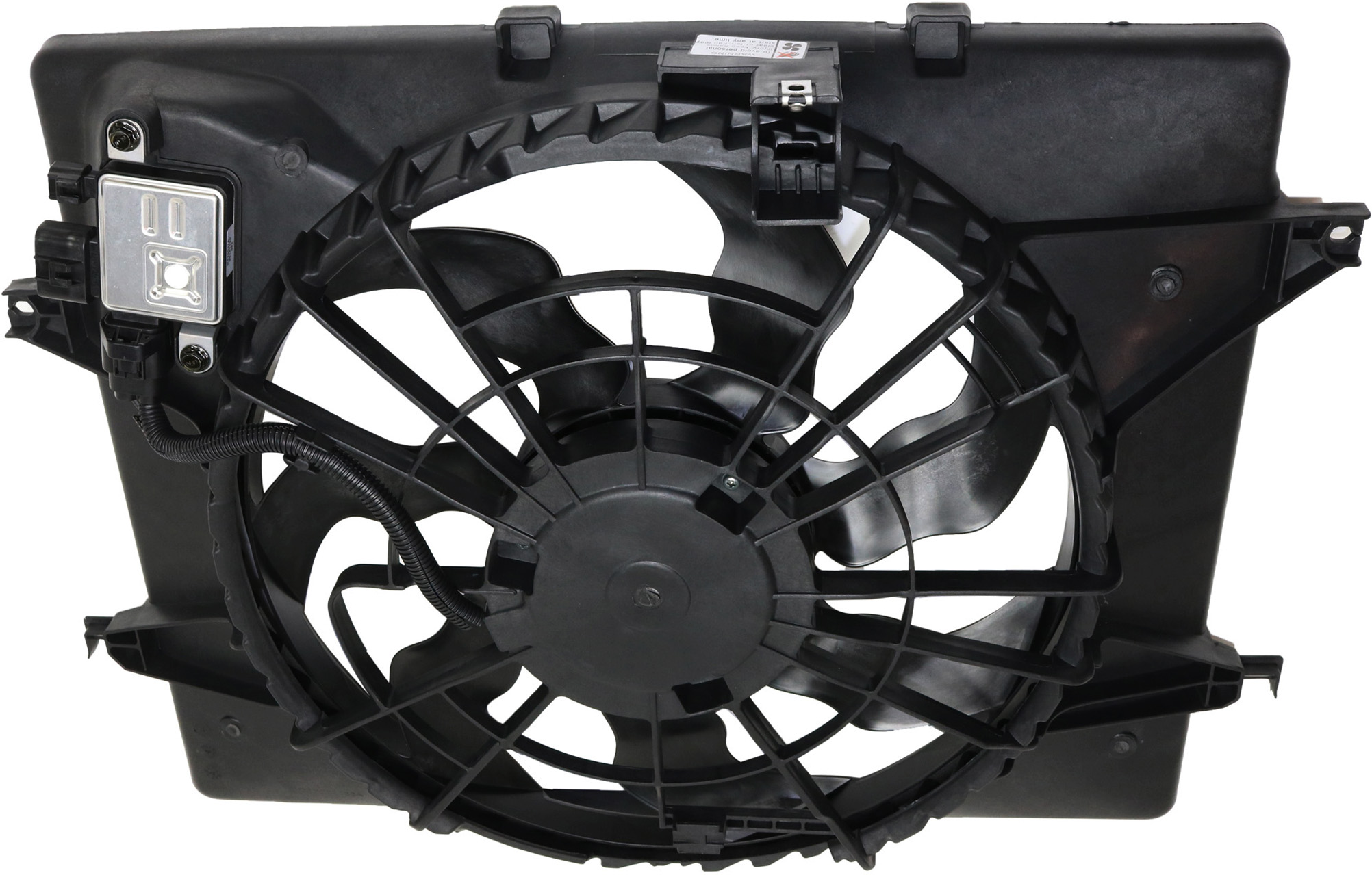 Radiator Fan Assembly for Hyundai Sonata 2014, Kia Optima 2014-2015, 2.4L, Sonata with Automatic Transmission Only, Excludes Hybrid Models, Includes Control Module, Replacement