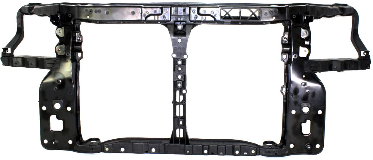 Radiator Support for Kia Sportage 2005-2010, Black, Plastic, Replacement (CAPA Certified)