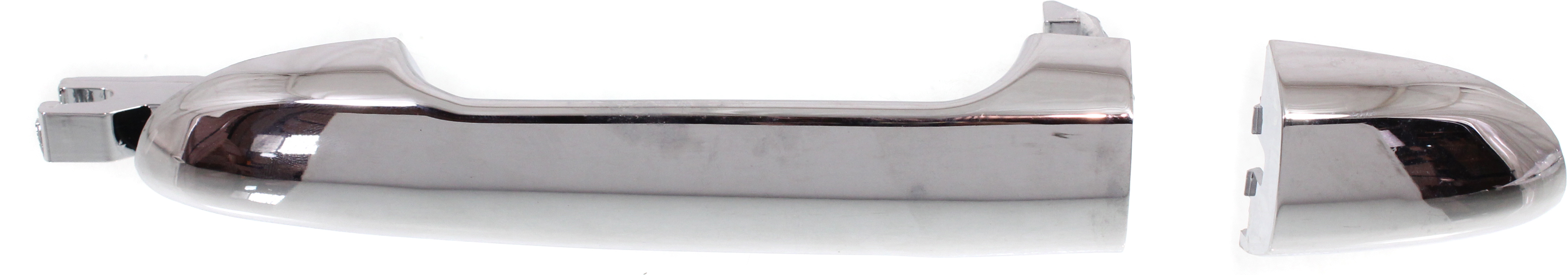 Rear Exterior Door Handle for Kia Spectra 2004-2009, Left (Driver), All Chrome, Handle+Cover, New Body Style, Replacement