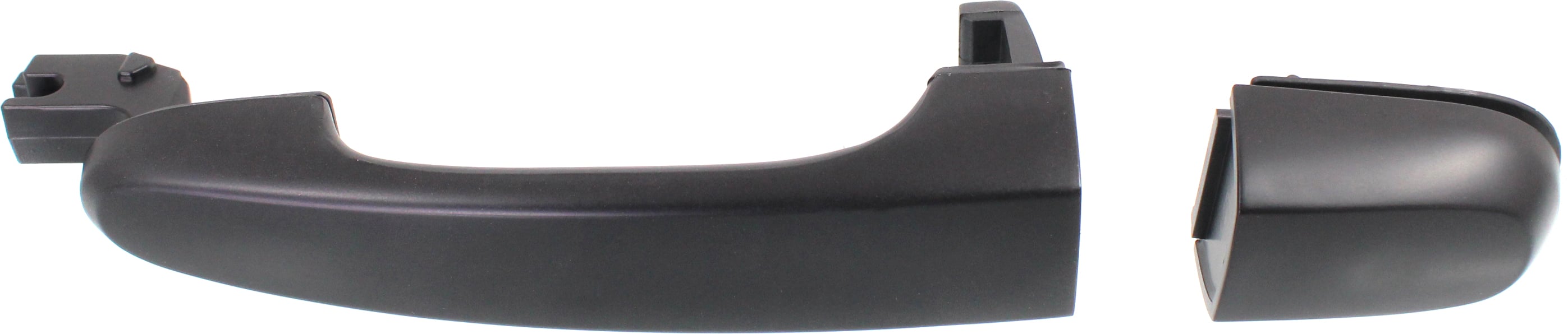 Rear Exterior Door Handle for Kia Spectra 2004-2009, Left (Driver), Primed (Ready to Paint) Black with Cover, New Body Style, Replacement
