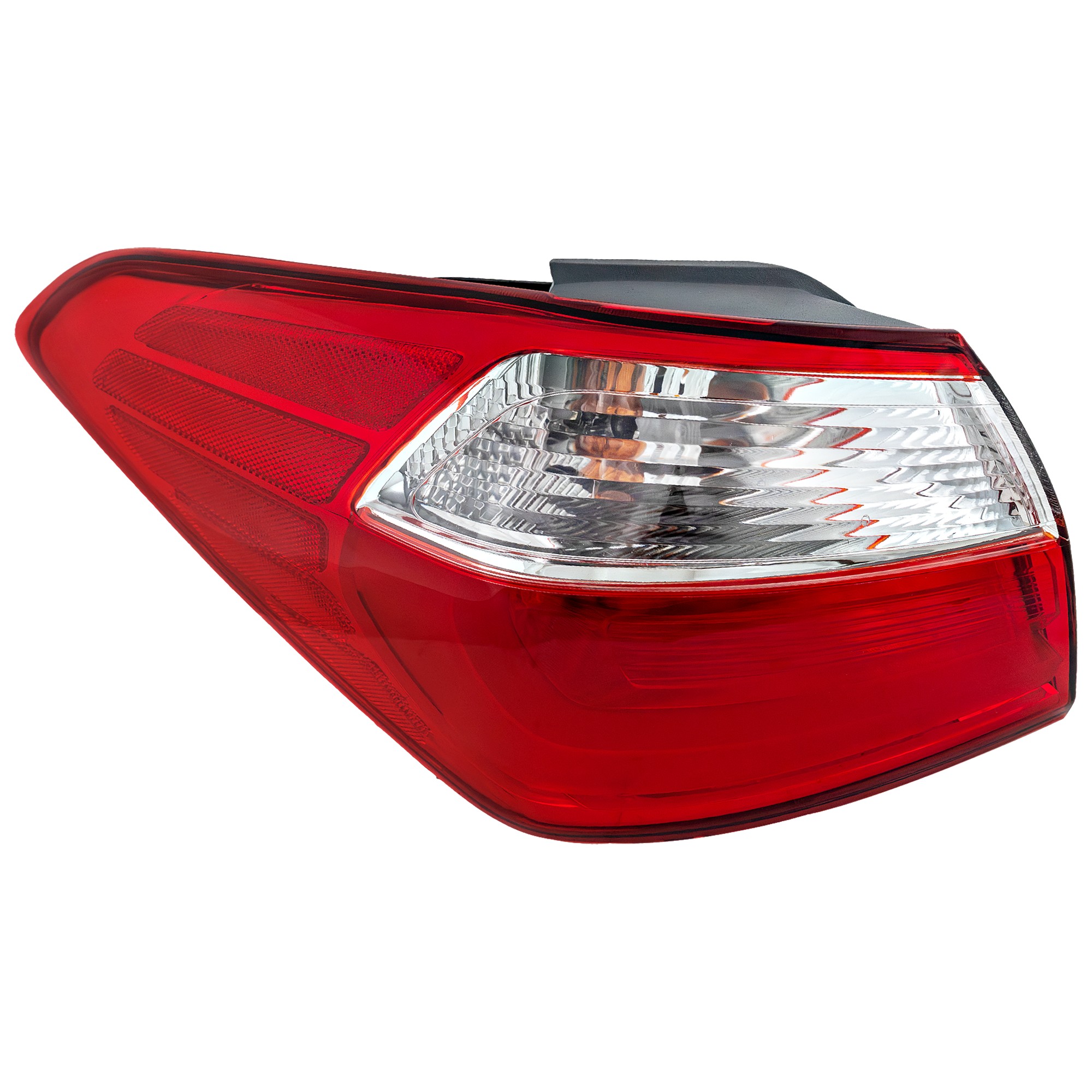 Tail Light Assembly for Kia Forte 2014-2016, Left (Driver) Side, Outer, Halogen, Replacement