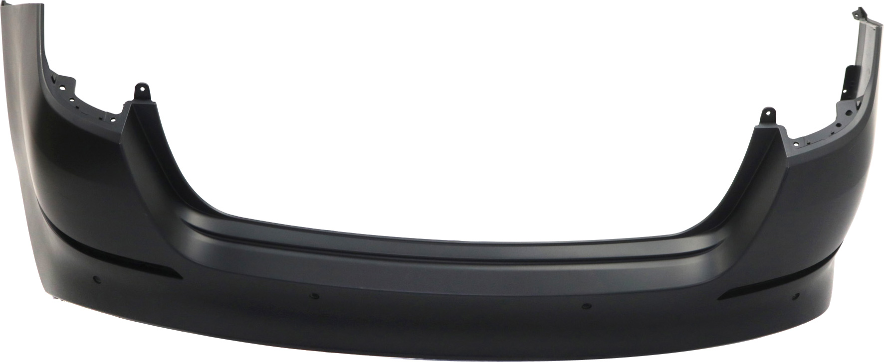 Rear Bumper Cover for Kia Optima 2014-2015, Primed (Ready to Paint), with Intelligent Parking Assist System Holes, Excludes Hybrid Models, USA Built, Replacement