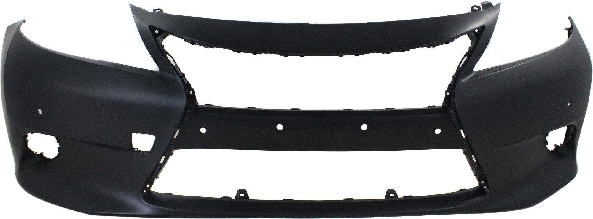 Front Bumper Cover for Lexus ES300H/ES350 2013-2015, Primed (Ready to Paint), with Parking Aid Sensor Holes, Replacement