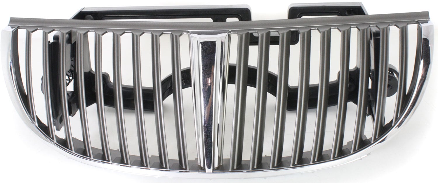 Chrome Shell and Insert Grille for Lincoln Town Car 1998-2002, Replacement