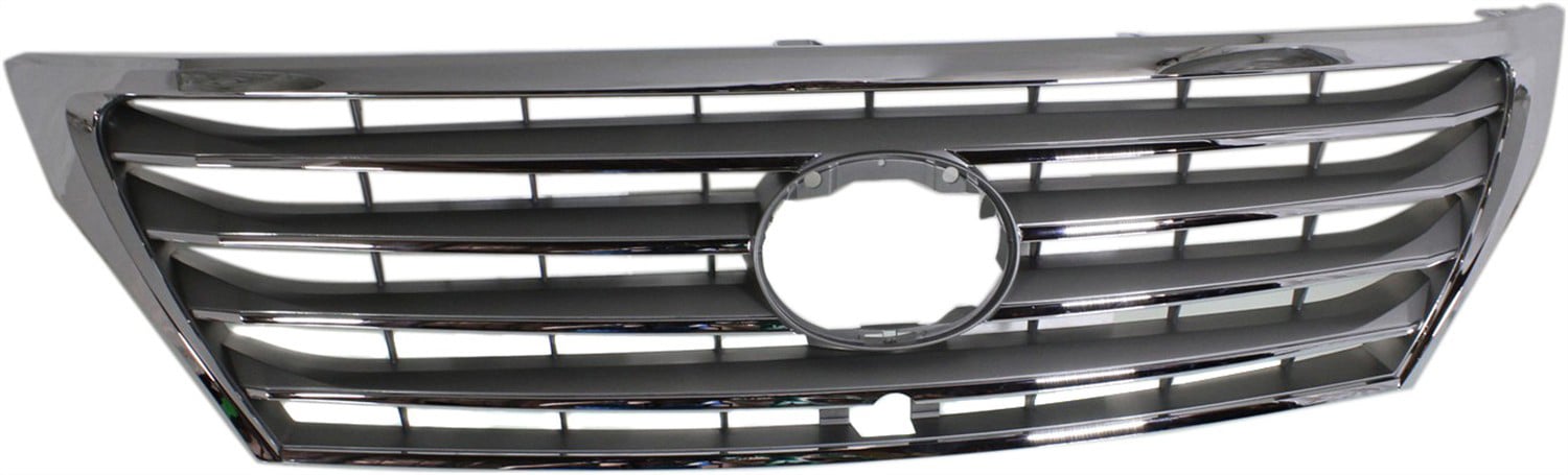 Chrome Shell/Painted Gray Insert Grille for 2008-2011 LX570, with Front View Camera, Replacement