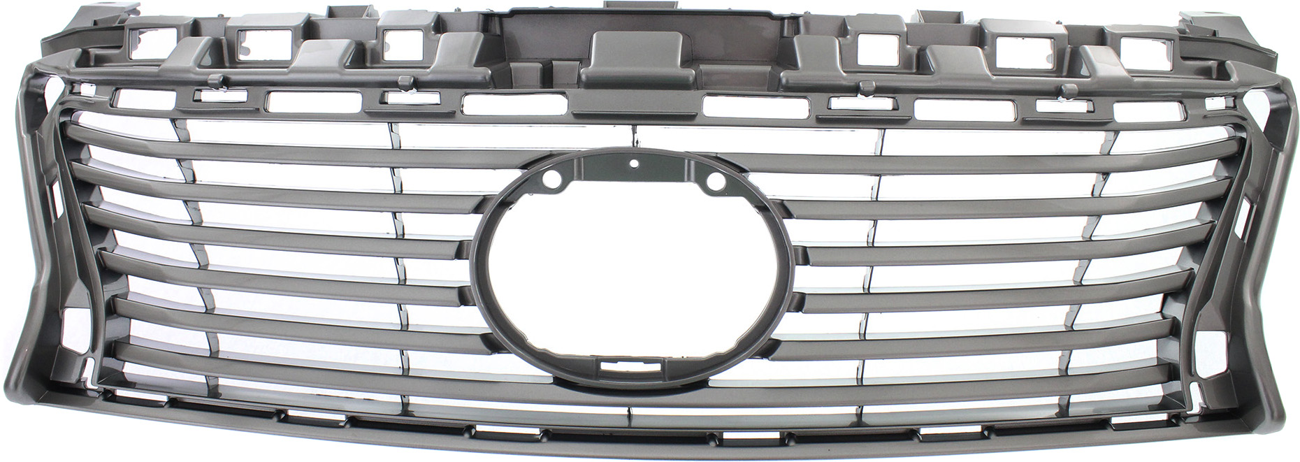 Grille for Lexus ES300H/ES350 2013-2015, Painted Silver Shell and Insert, Without Crafted Line Edition, Replacement (CAPA Certified)