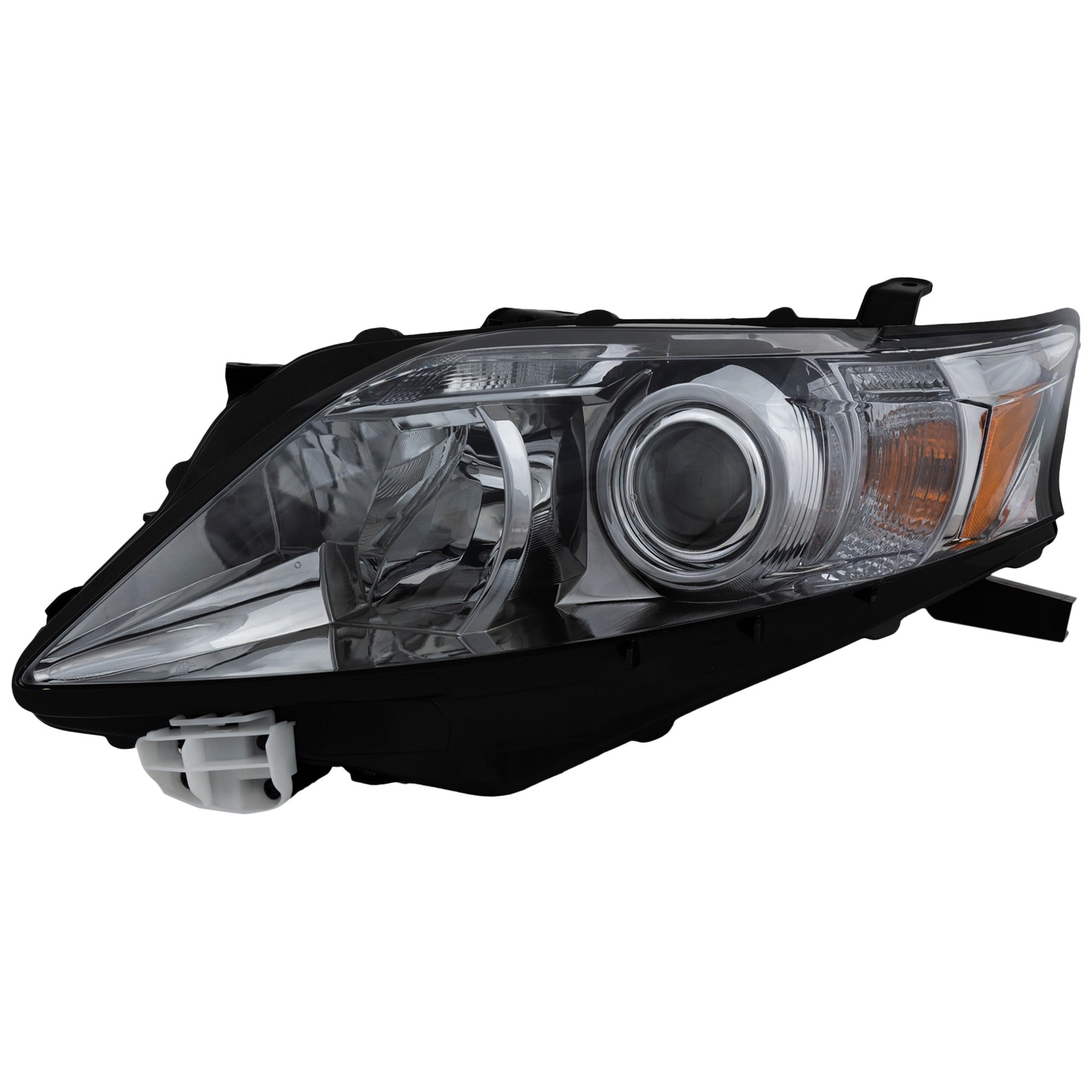 Headlight Assembly for Lexus RX350 2010-2012, Left (Driver), Halogen, Canada Built Vehicle, Chrome Interior, Replacement