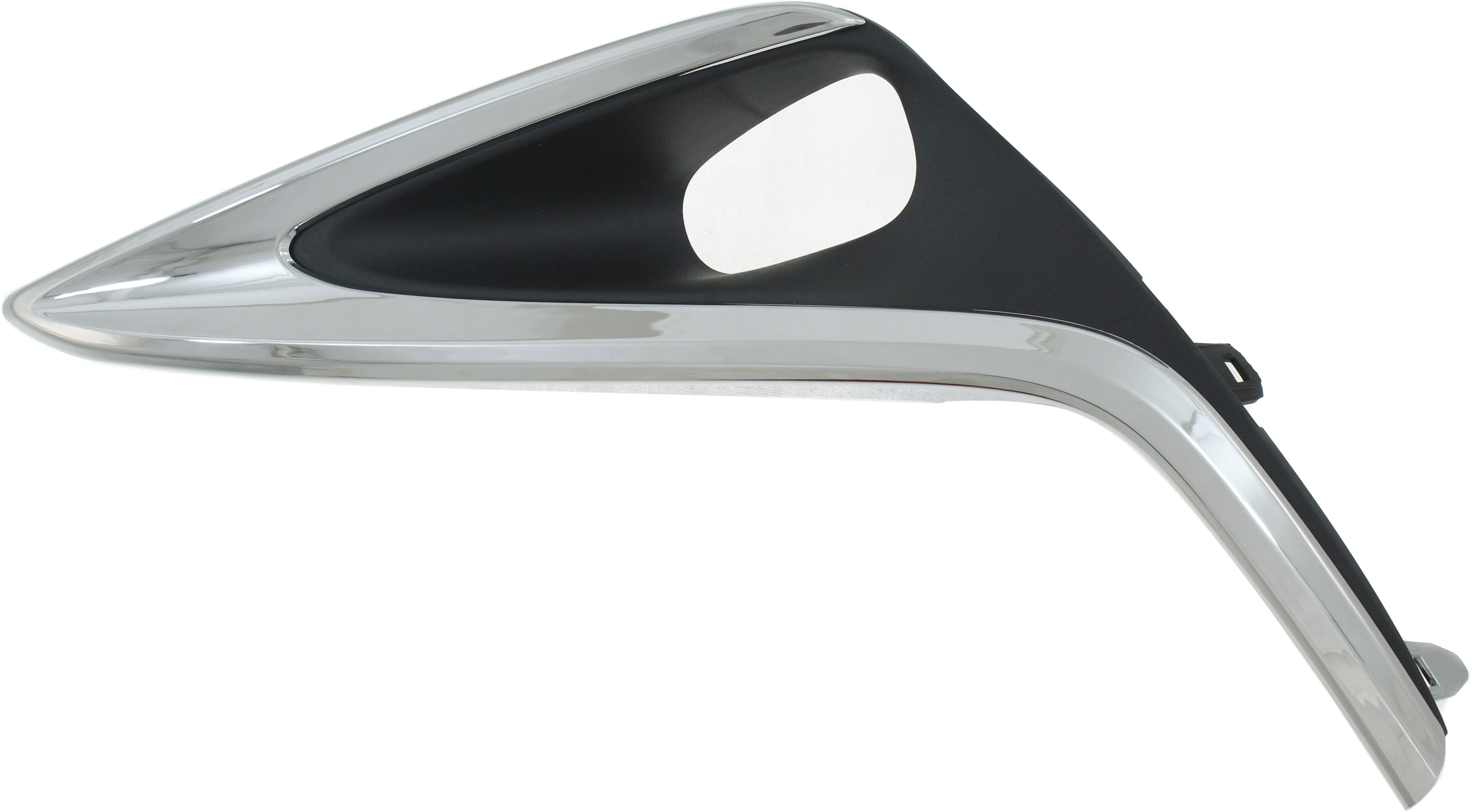 Front Fog Light Molding for Lexus ES300H/ES350 (2016-2018), Left (Driver), Textured Black, (ES350, Japan/North America Built), Replacement