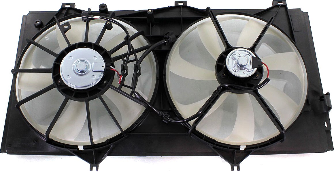 Radiator Fan Assembly for Toyota Camry 2007-2011, Avalon 2005-2018, Venza 2009-2016, V6, with Tow Package, without Control Module, Replacement